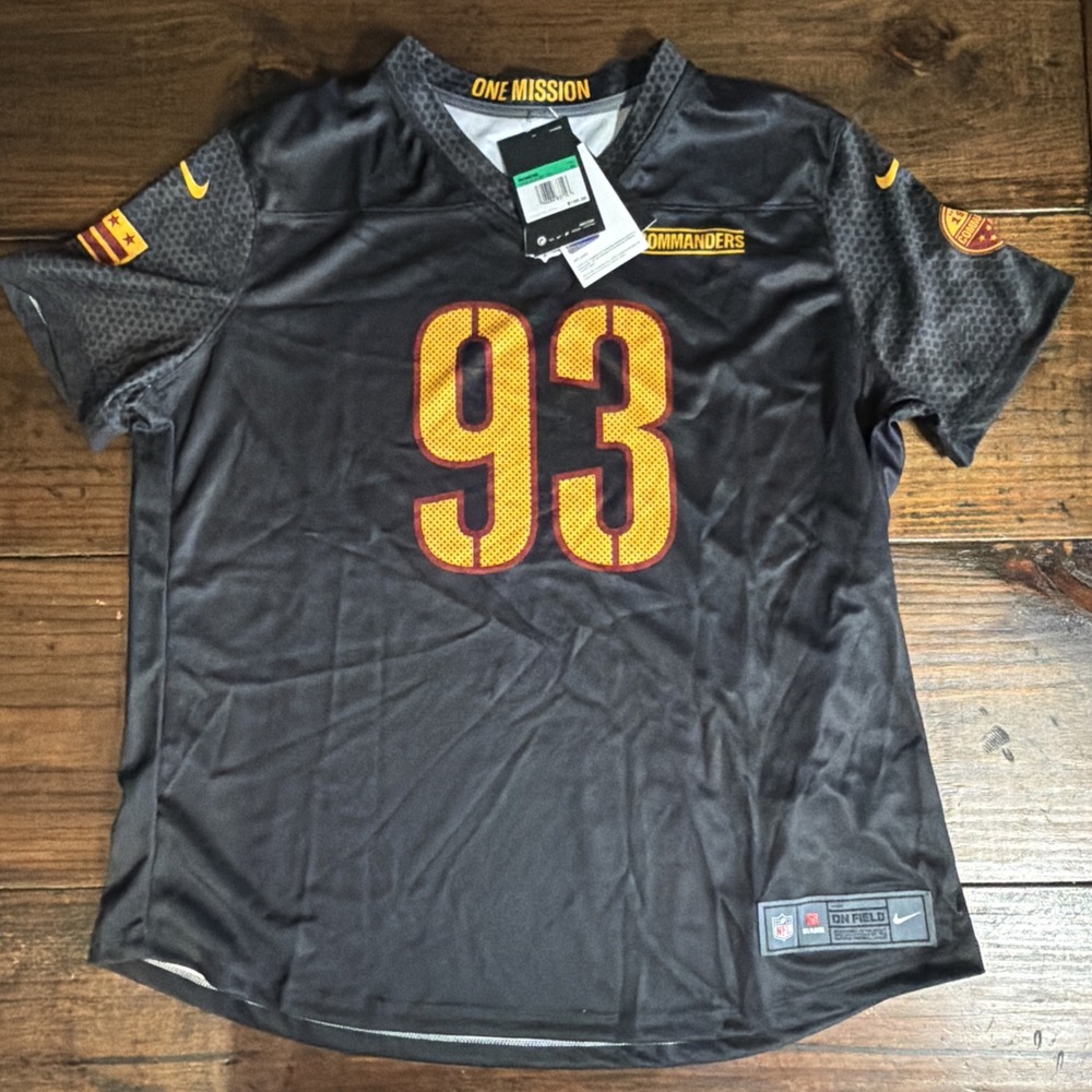 Nike Washington Commanders Jonathan Allen #93 Womens XL NFL Jersey Shirt NWT